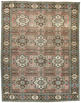 Antique Distressed Oriental Rug 10X13 Ft Rare