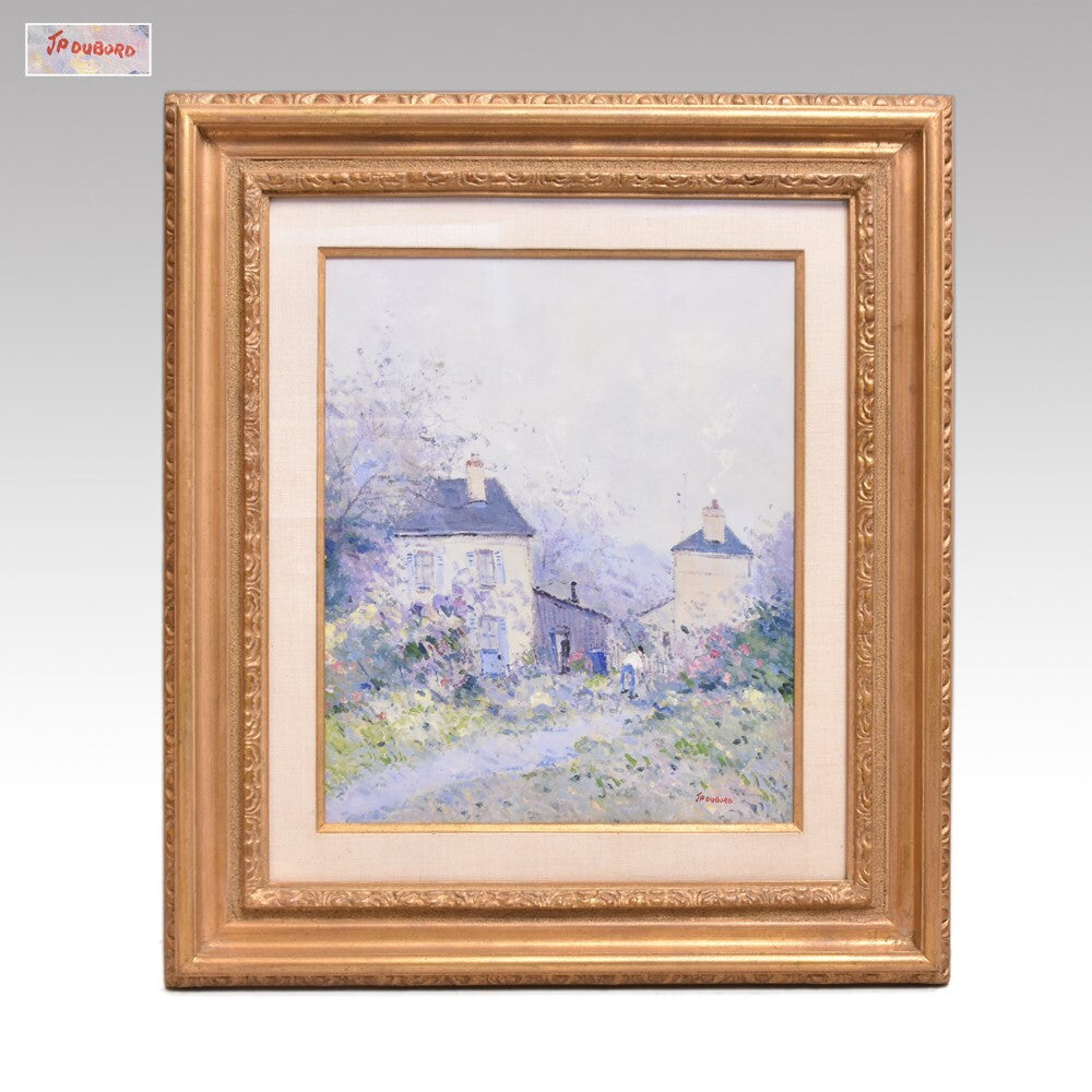 Pierre Dubord Signed Original Oil Canvas Le Jardinier Jean France