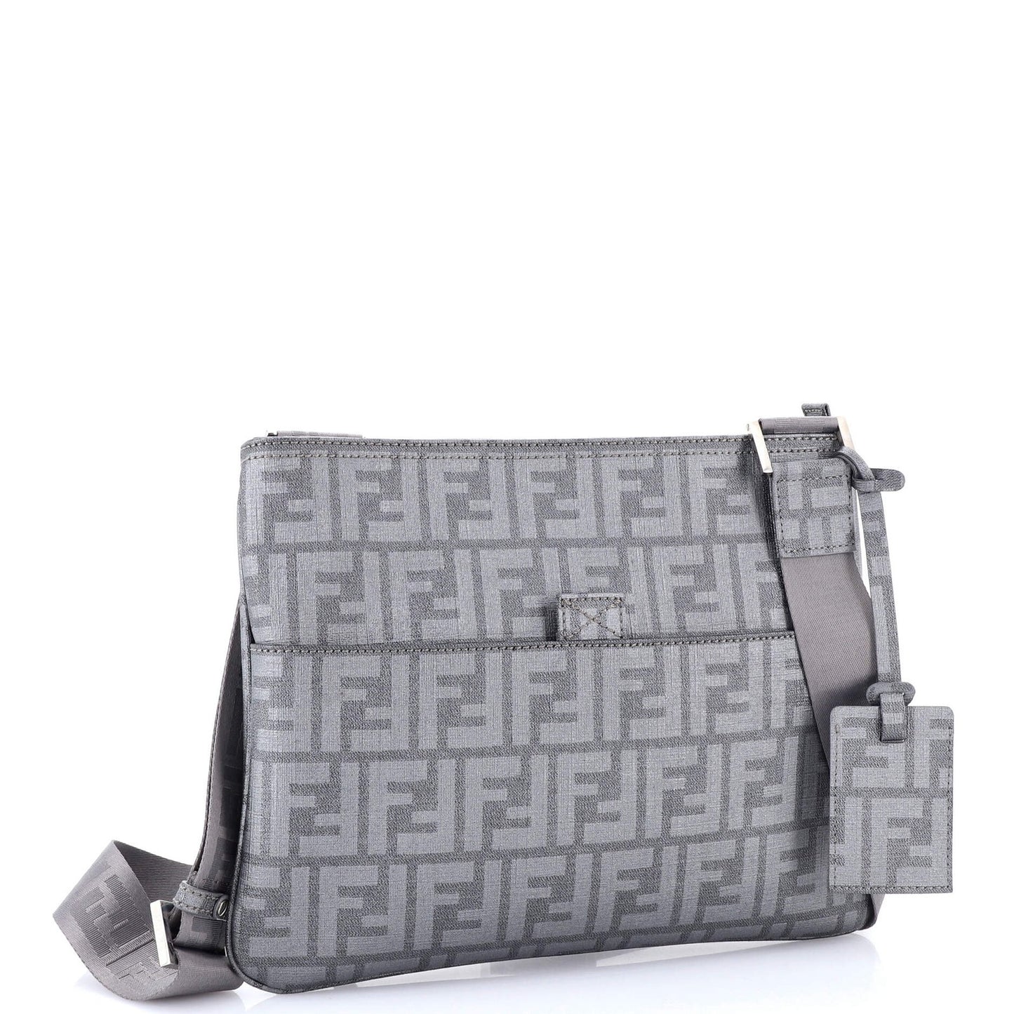 Fendi Slip Pocket Messenger Zucca Coated Canvas Medium