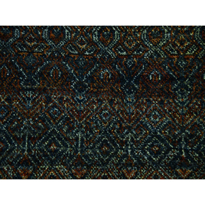 12'X12' Brown Kohinoor Herrita Design Wool Hand Knotted Xl Square Rug