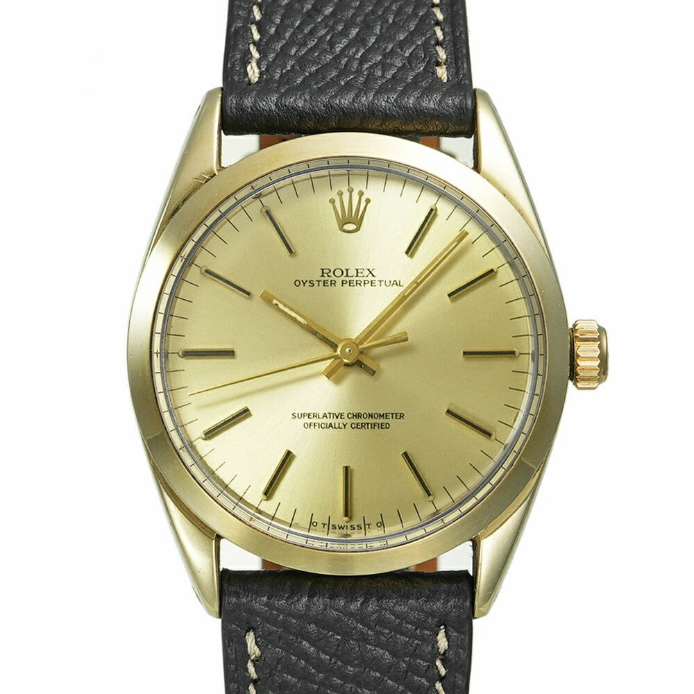 Rolex Oyster Perpetual 1024 Gold Men'S Used Watch #722814