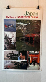 Northwest Orient Airlines Original Vintage Poster