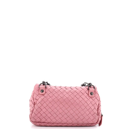 Bottega Veneta Expandable Chain Crossbody Bag Intrecciato Nappa Small