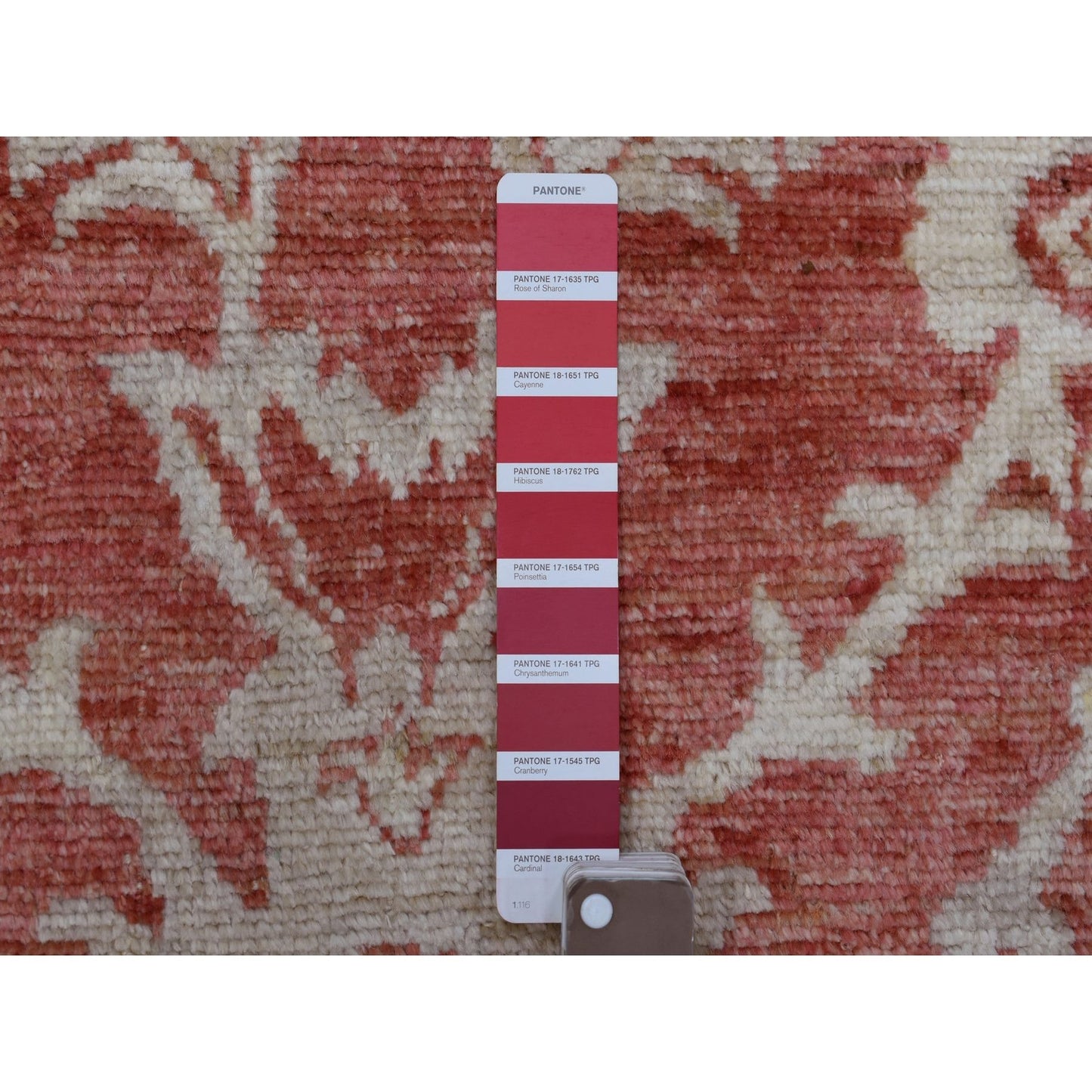 4'X6'1" Rich Red Angora Oushak Extremely Durable Hand Knotted Rug