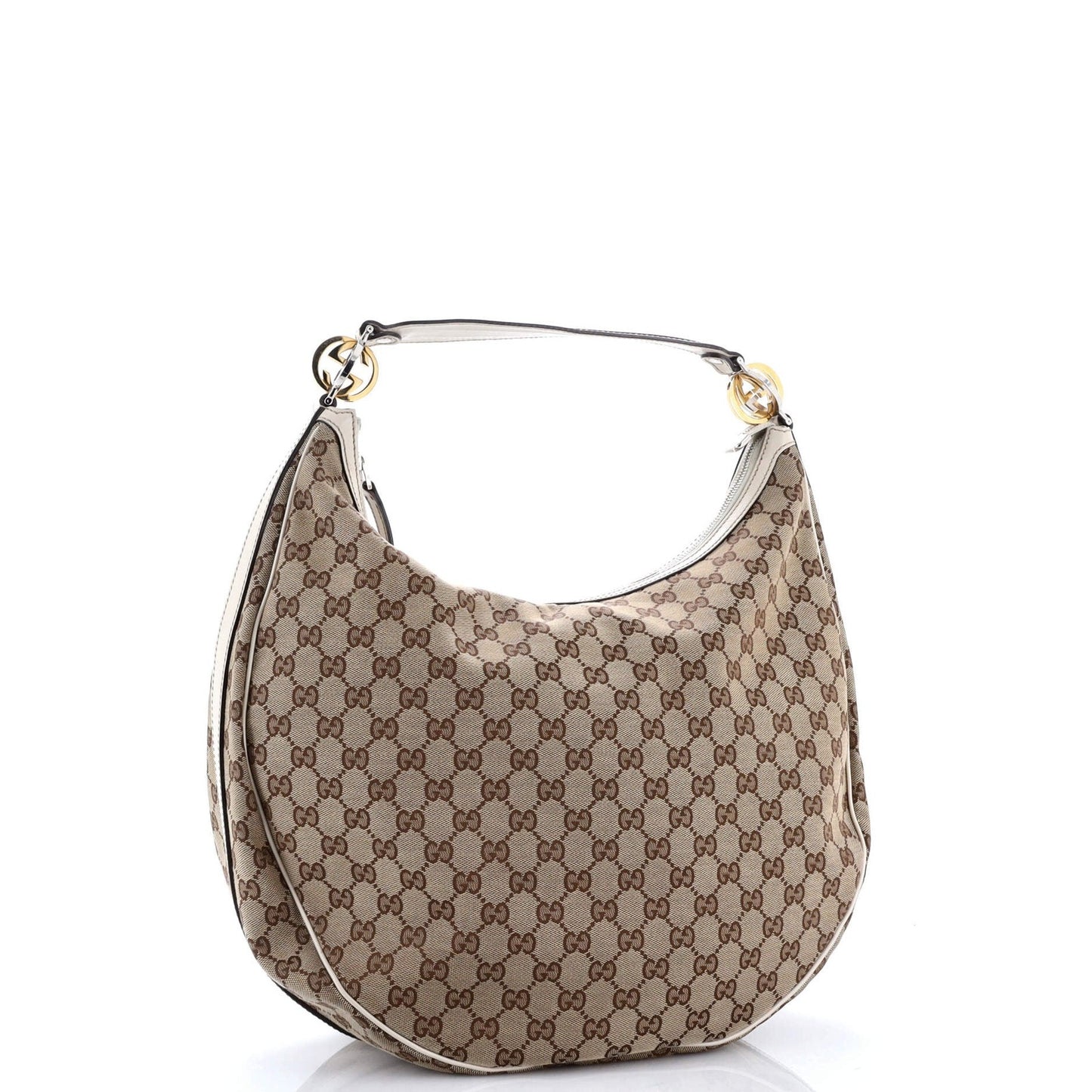 Gucci Twins Hobo Gg Canvas Medium