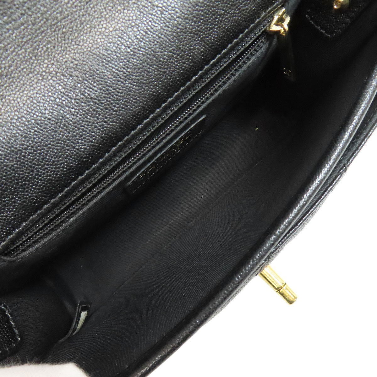 Calfskin CHANEL Matelasse GoldHardware Shoulder Bag Soft Grained