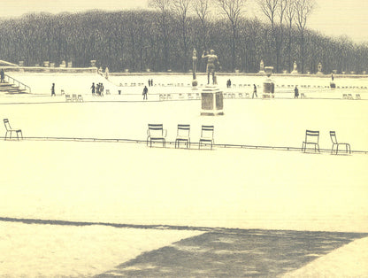 Harold Altman Park Scene " Lithograph Contemporary