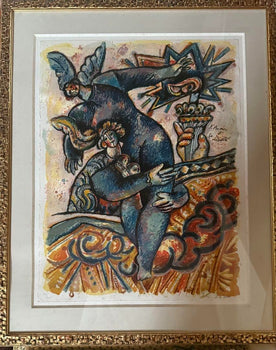 Theo Tobiasse (France) Original Large Lithograph Signed Numbered Framed Paris