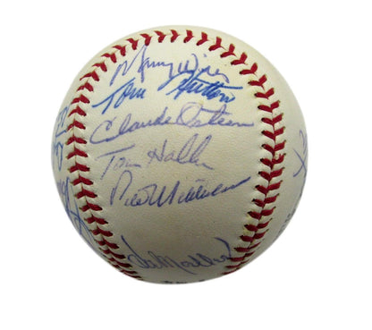 1971 Dodgers Team Signed By 16 Onl Baseball Garvey Wills Osteen Mota 198257