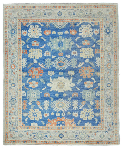 Handmade Pakistan Oushak Oriental Rug Muted Floral Design Bedroom Carpet 8X10 ft