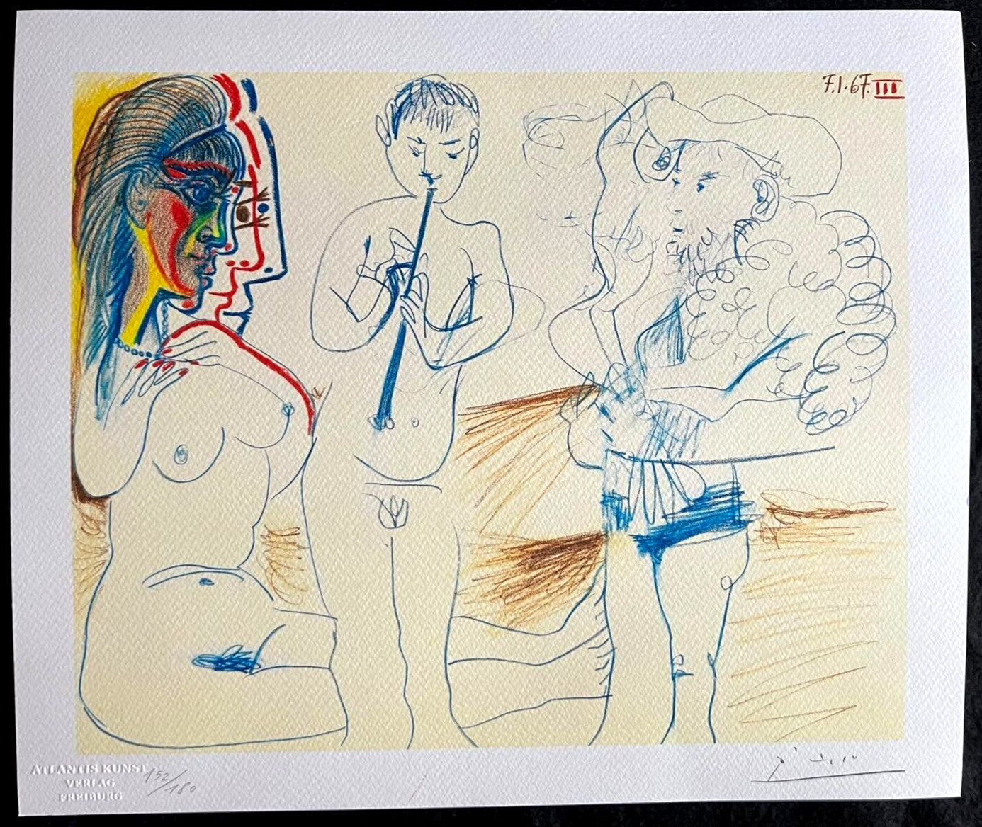 Pablo Picasso Lithograph Coa Signed / Numbered In Pencil Limited