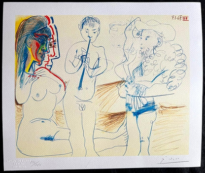 Pablo Picasso Lithograph Coa Signed / Numbered In Pencil Limited