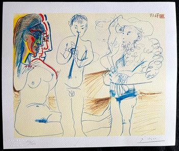 Pablo Picasso Lithograph Coa Signed / Numbered In Pencil Limited