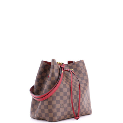 Louis Vuitton Neonoe Handbag Damier With Leather Mm