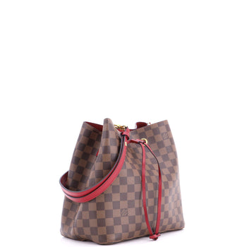 Louis Vuitton Neonoe Handbag Damier With Leather Mm
