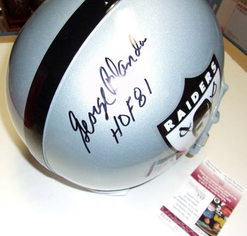 George Blanda Raiders Hof 81 Last One Jsa/Coa