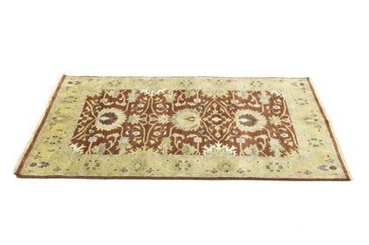 Peshawar Oushak Chobi Hand-Knotted Wool Rug