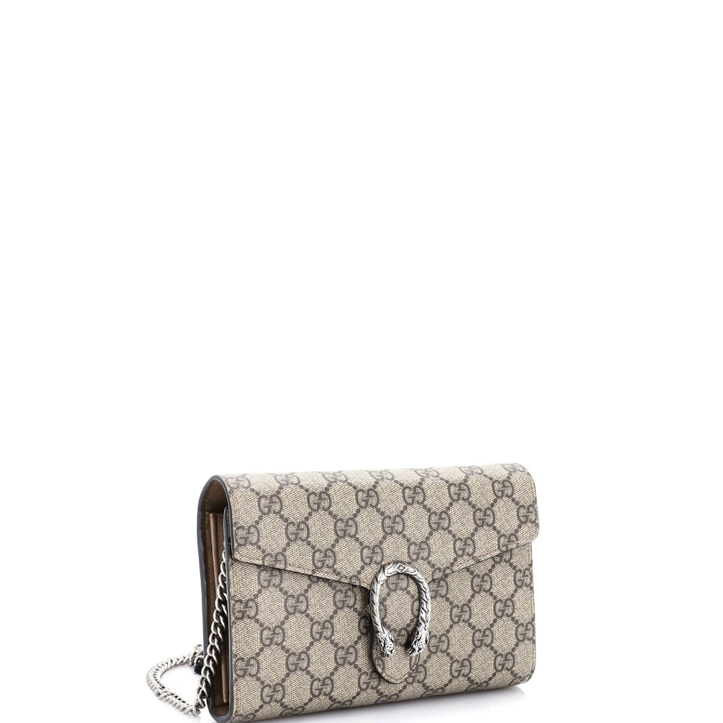 Gucci Dionysus Chain Wallet Gg Coated Canvas Small