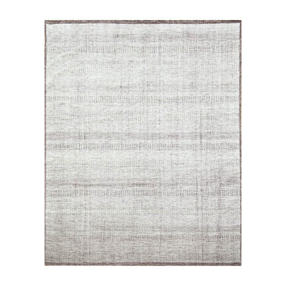 8'X10' Red & White Oxidized Grass Design Wool Hand Knotted Oriental Rug