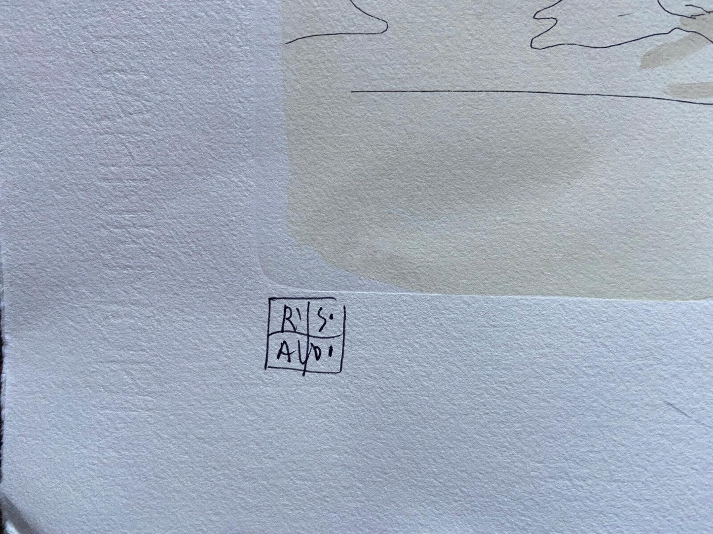 Aldo Riso "Gallipoli" 60X80 Unique Watercolor Authenticated