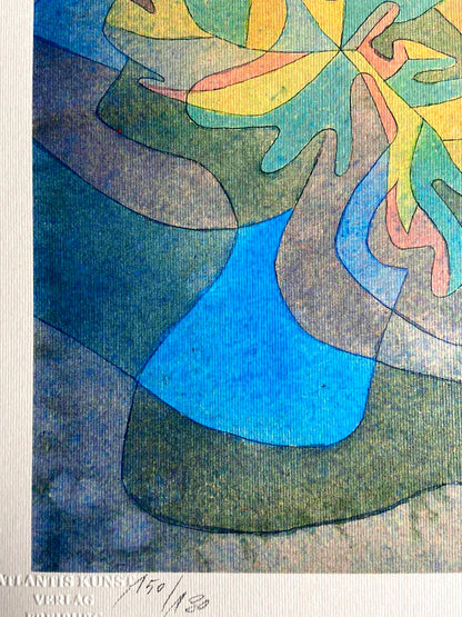 Paul Klee Lithograph Signed Numbered Stamp