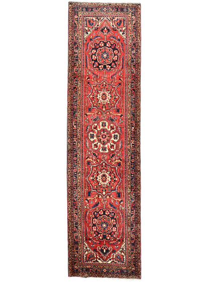 3'6X11'9 Oriental Runner Rug Floral Geometric Farmhouse Carpet