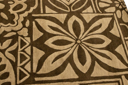 Hand-Tufted Wool Rug Contemporary Pastel Floral