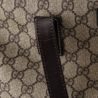 Gucci Plus Tote Gg Coated Canvas With Leather Large