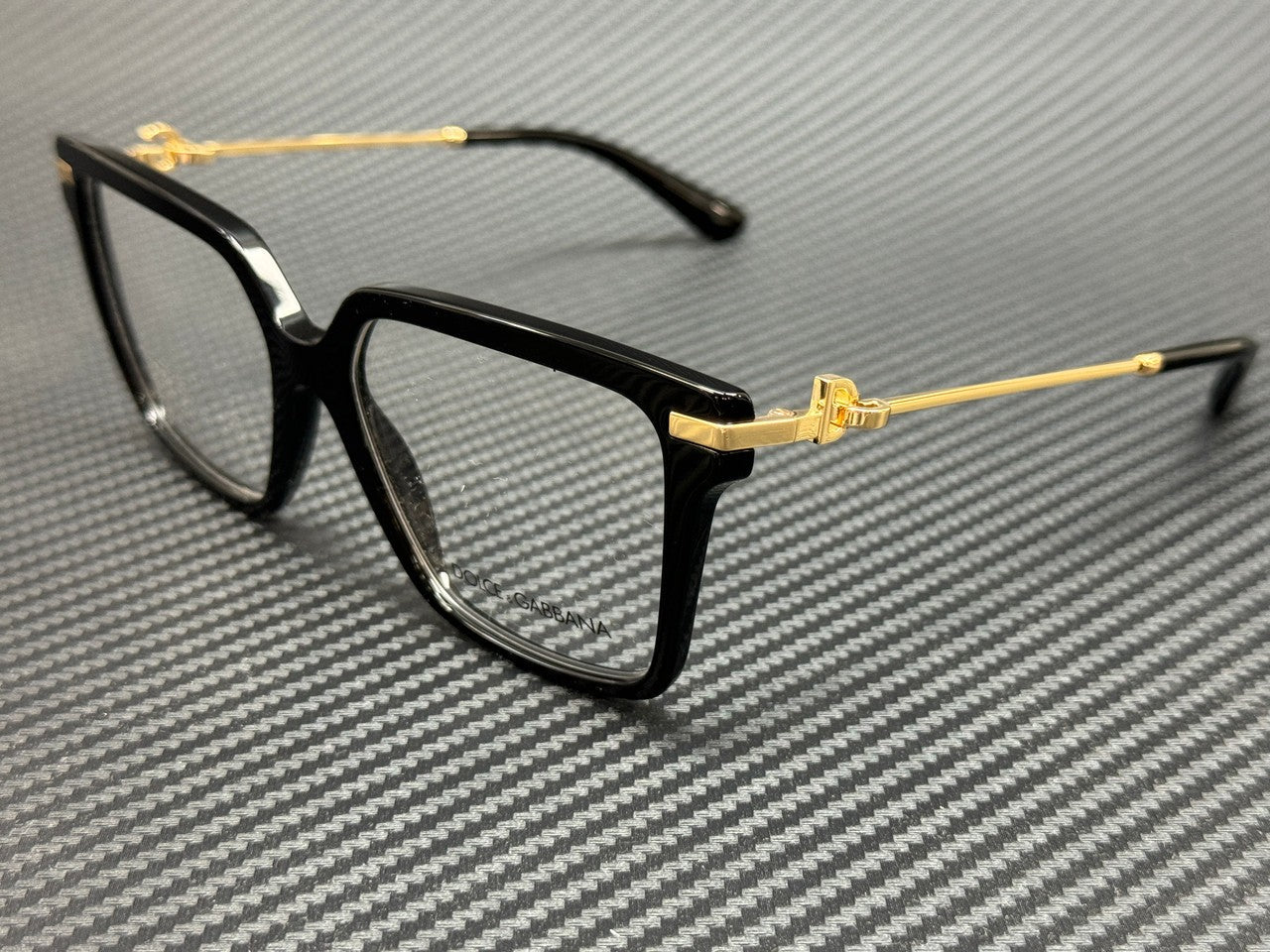 DOLCE & GABBANA DG3397 501 Black Gold Women's 56 mm Eyeglasses