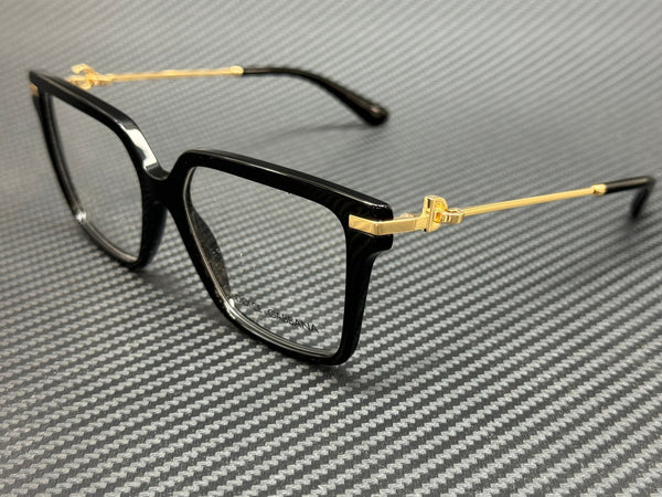 DOLCE & GABBANA DG3397 501 Black Gold Women's 56 mm Eyeglasses