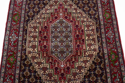 4X6 Ft Handmade Vintage Tribal Geometric Wool