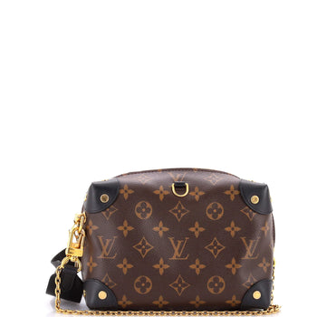 Canvas Louis Vuitton Petite Malle Souple Handbag Monogram