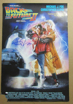 Michael J Fox/Christopher Lloyd Signed 27X40 Poster 