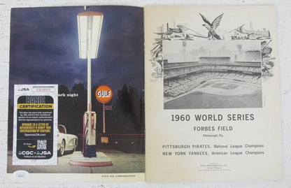 Bill Mazeroski Signed 1960 World Series Program