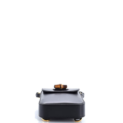 Gucci Bamboo Top Handle Backpack Leather Mini