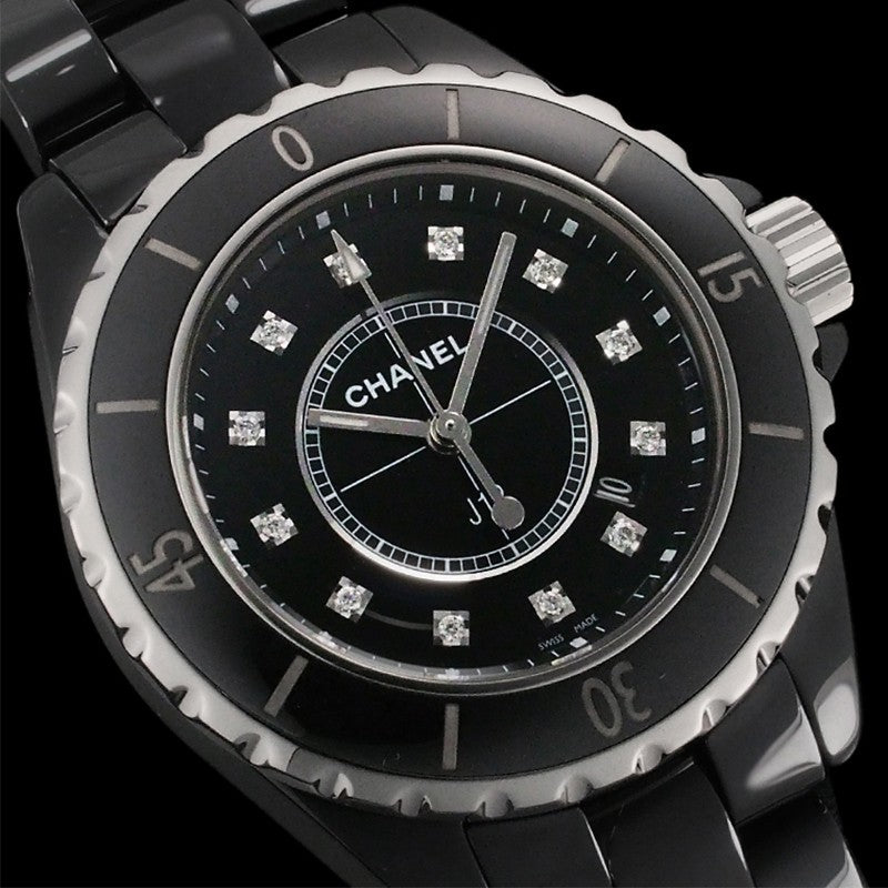 Chanel J12 33Mm 12P Genuine Index Diamond H1625