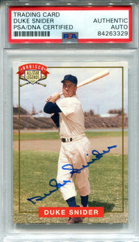Duke Snider Autographed 1994 Nabisco All-Star Legends Card (Psa)