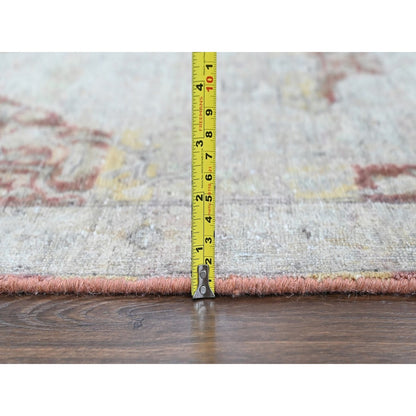 Ziegler Mahal Ivory Hand Knotted Rug 3'x5' Pure Wool