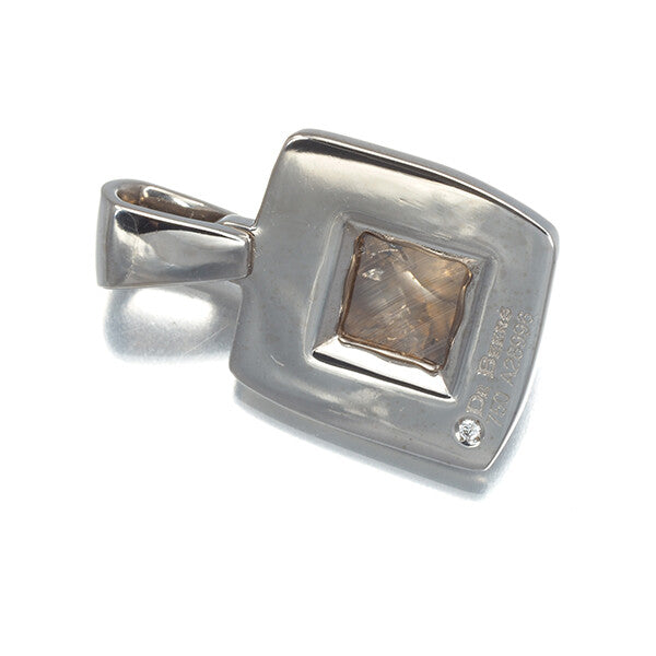 De Beers Talisman Number Pendant Rough-Cut