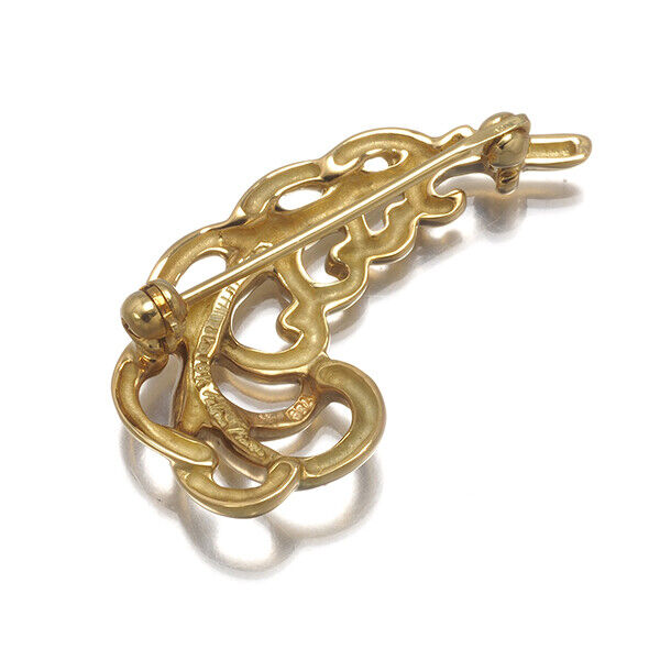 Tiffany&Co. Vintage Brooch Paloma Picasso Leaf 18K 750 Yellow Gold