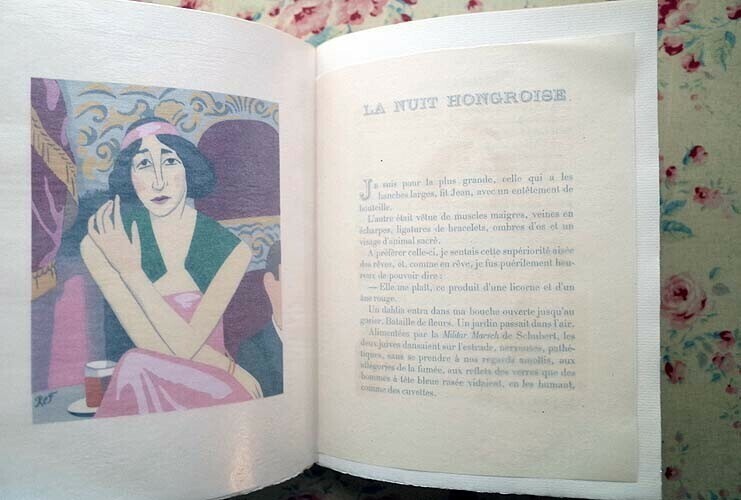 Paul Morand - Ouvert La Nuit 1924 Watercolors By Raoul Dufy Andr Favory Paris