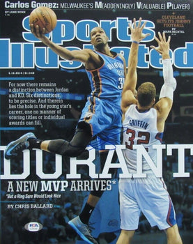 Kevin Durant Autographed 11X14 Sports Illustrated