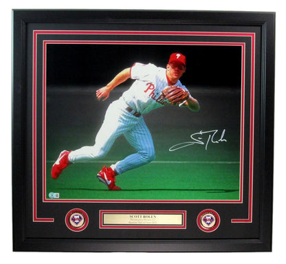 Scott Rolen Hof Autographed 16X20 Photo Phillies Framed Beckett 183628