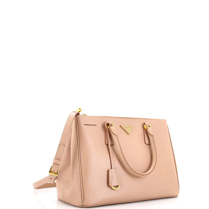 Prada Double Zip Lux Tote Saffiano Leather Medium