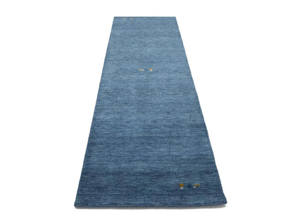 2'7X9'10 Modern Runner Rug 3X10 ft Steel Blue Tribal Design Hallway Carpet