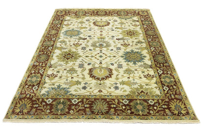 Hand-Knotted Vintage Style Floral Peshawar Osh