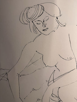 Pericle Fazzini Italian Woman Signed Lithograph Nude Figure Art 33/90 Italy