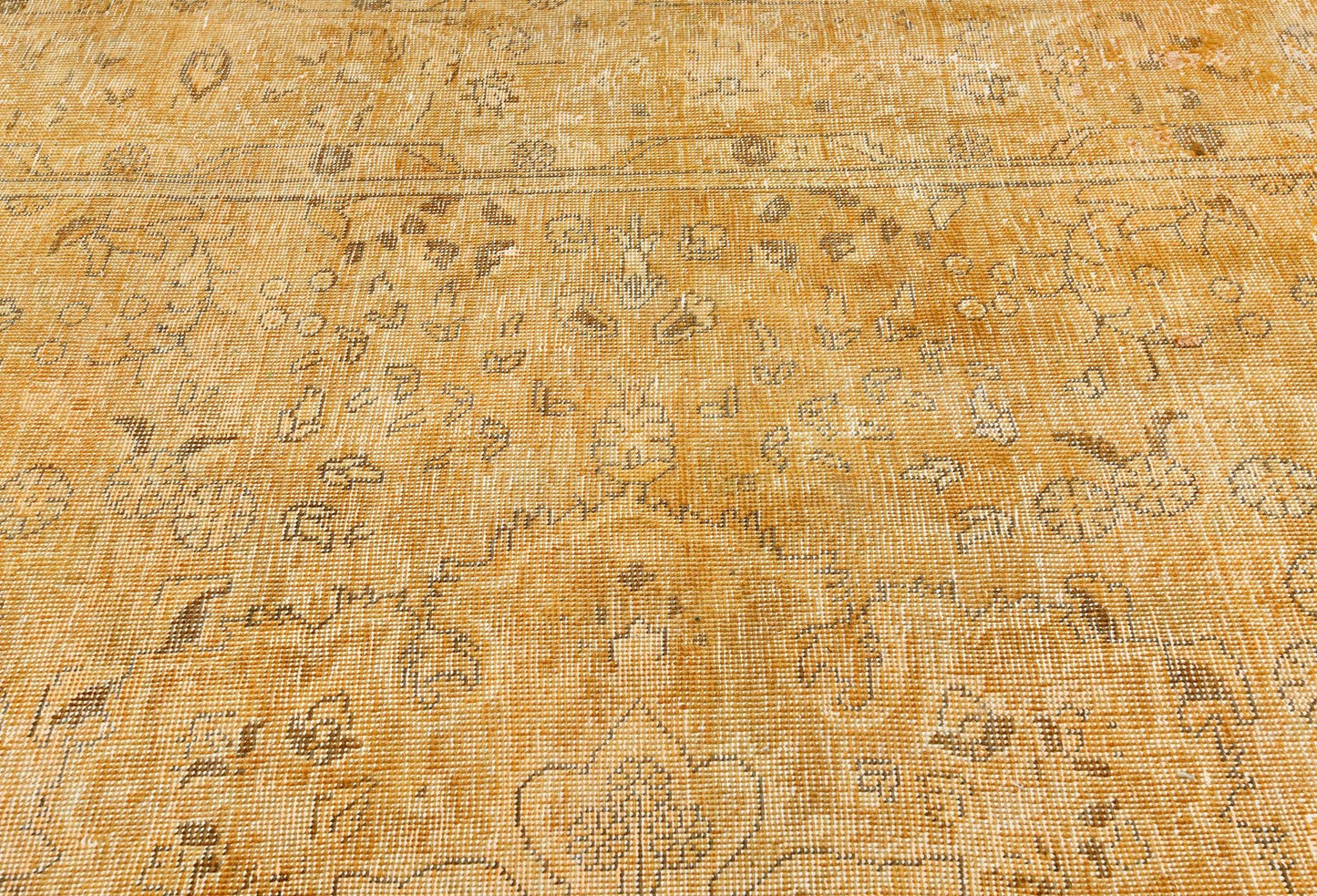 Antique Distressed Floral Vintage Oriental Rug Classic Farmhouse Carpet 6'4X9 ft