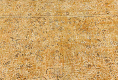 Antique Distressed Floral Vintage Oriental Rug Classic Farmhouse Carpet 6'4X9 ft