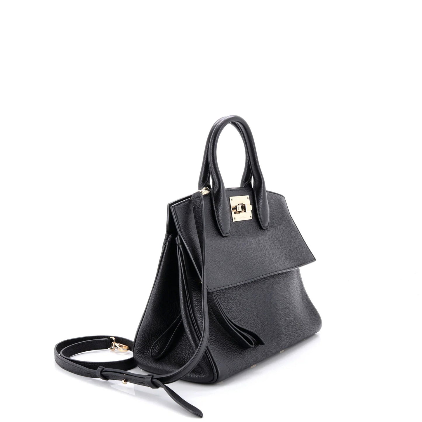 Salvatore Ferragamo Studio Satchel Leather Small